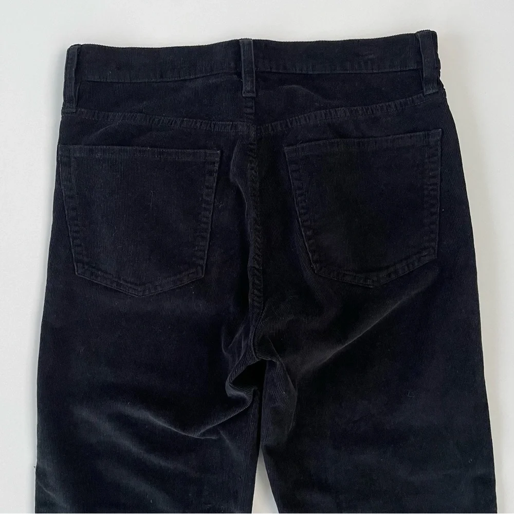 J.Crew Women's Black Vintage slim-straight corduroy pant Size 28, like new! - Picture 5 of 12